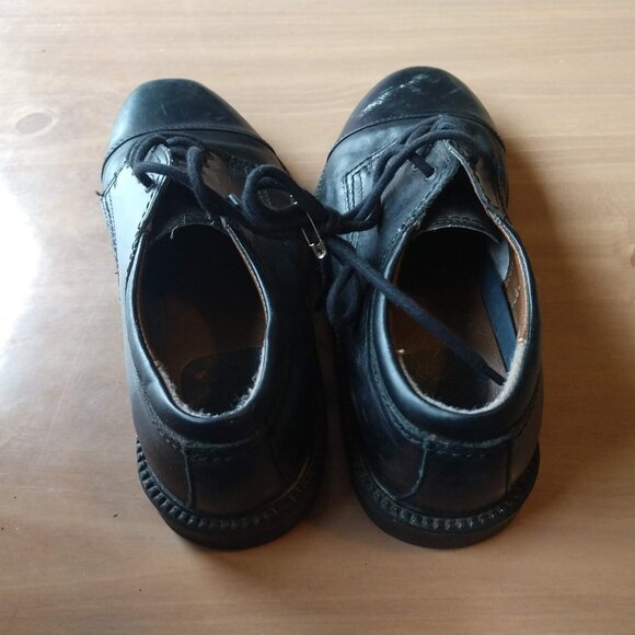 Dockers Shoes Men's 7 M Gordon Dress Cap Toe Oxford Black Leather - Picture 3 of 5